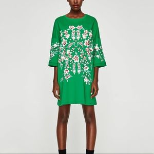 Oversized floral T-shirt dress